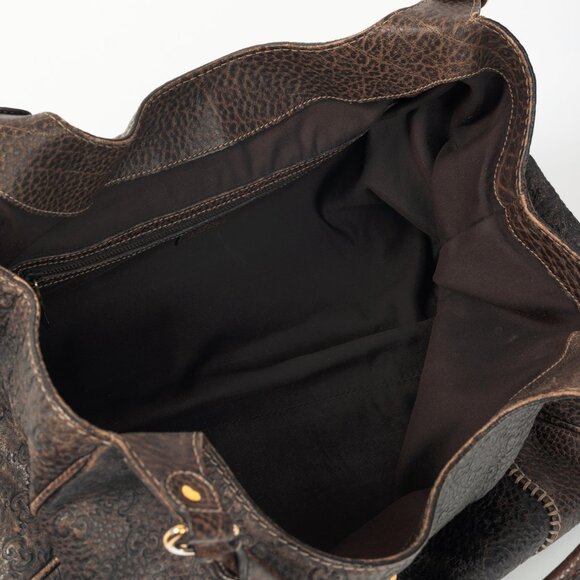 Gucci New Pelham Brown Guccissima Leather Large Shoulder Bag - Picture 11 of 13